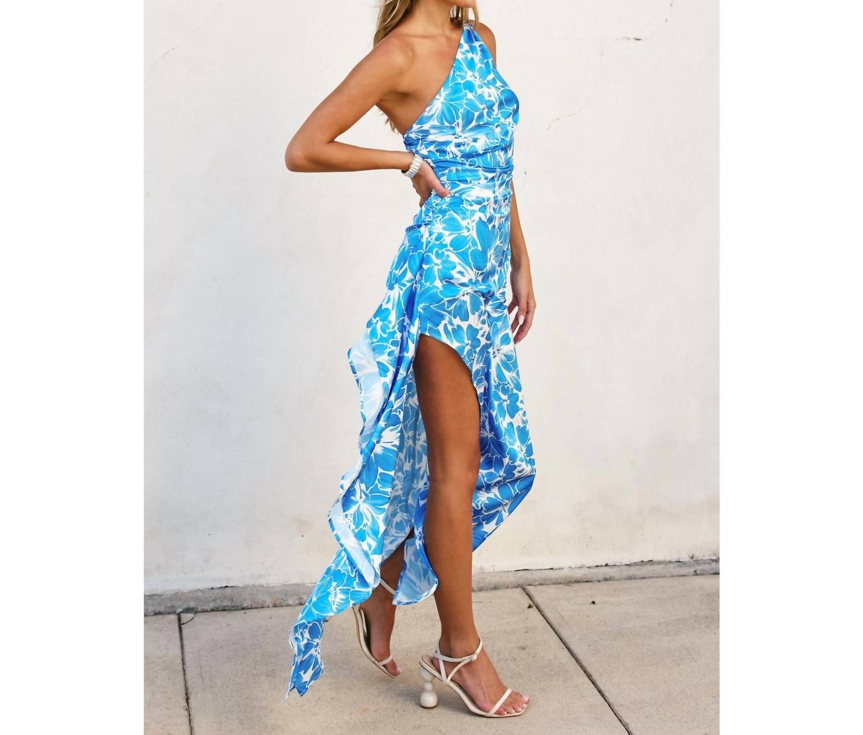Dress Forum - Afterglow Asymmetrical Maxi Dress