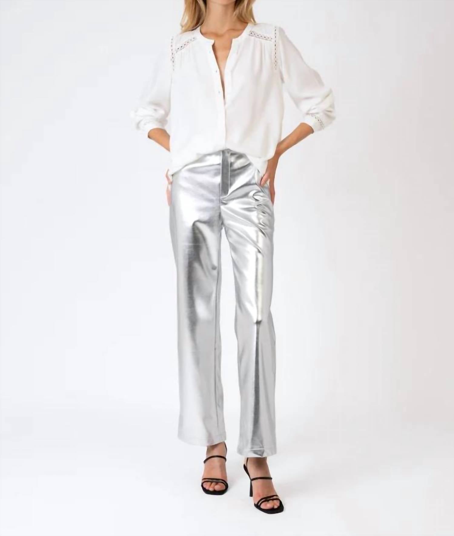 An'Ge - A Pitty Faux Leather Pants