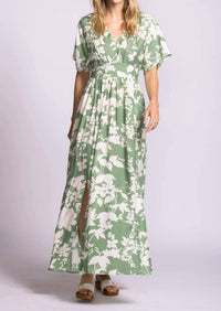 Pink Martini - Women's Palm Vine Maxi Dress