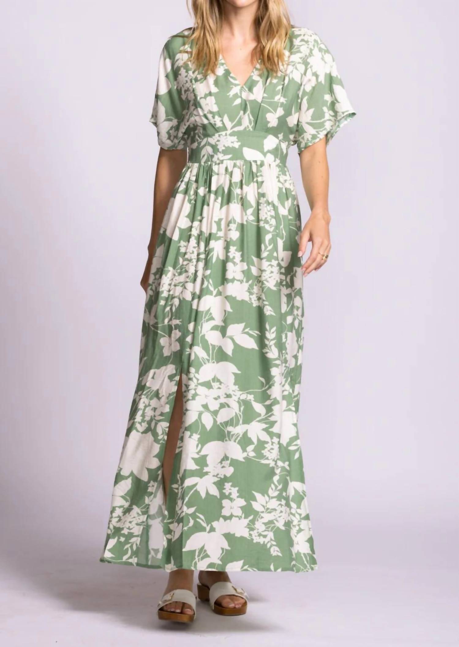 Pink Martini - Women's Palm Vine Maxi Dress