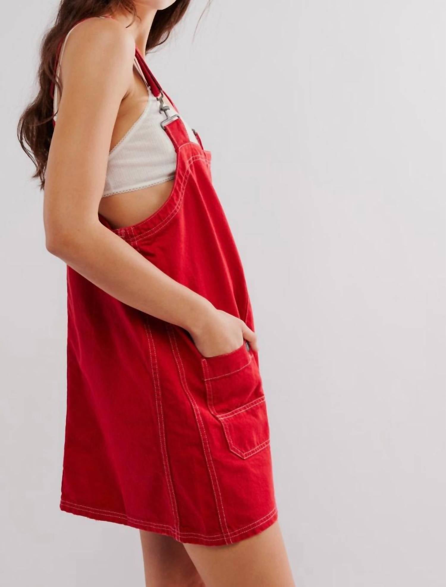 Free People - Overall Smock Mini Dress