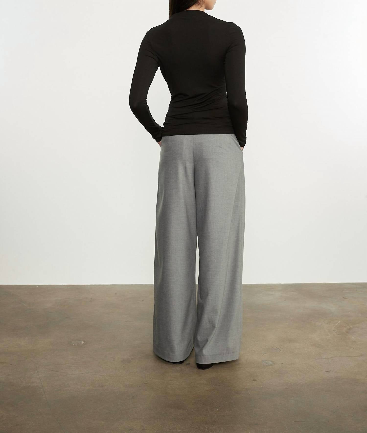 Enza Costa - EASY PLEATED WIDE LEG TROUSER
