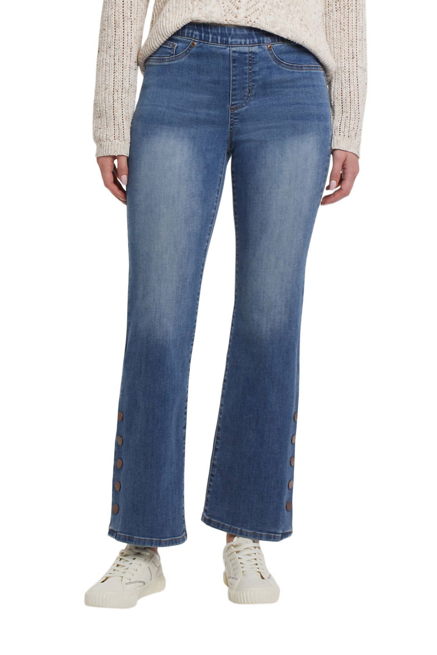 Tribal - Audrey Micro Flare Pull On Jean