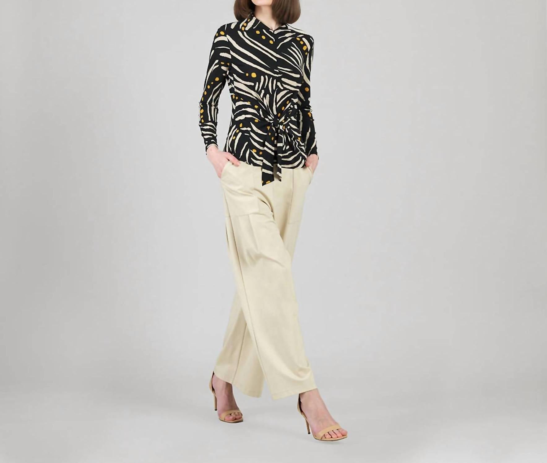 Clara Sunwoo - Center Front Tie Top