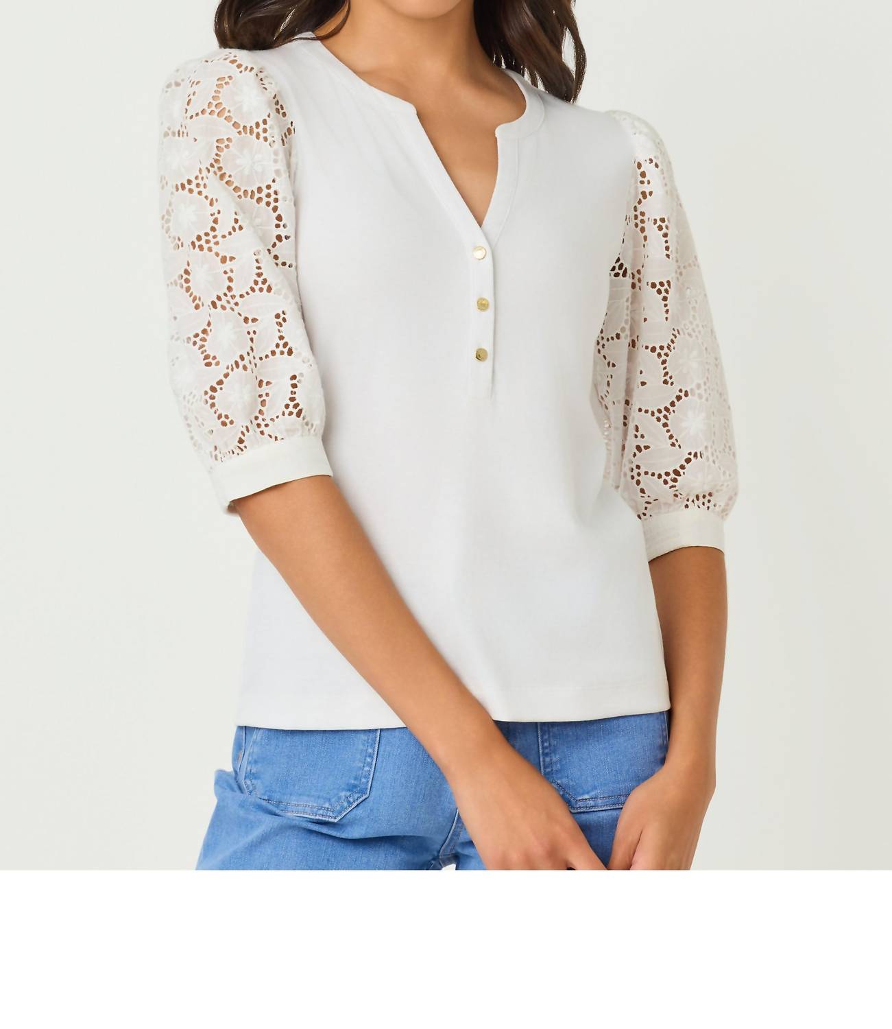 Lilly Pulitzer - Ronson Eyelet Knit Top