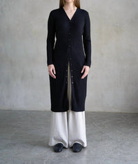 Elle Grey - Buttoned Longline Sweater Dress