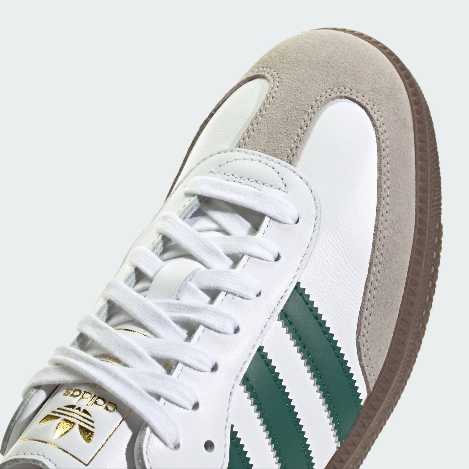 adidas Men's Samba Casual Sneakers in cloud white collegiate green clear granite - men's sneaker - view 6