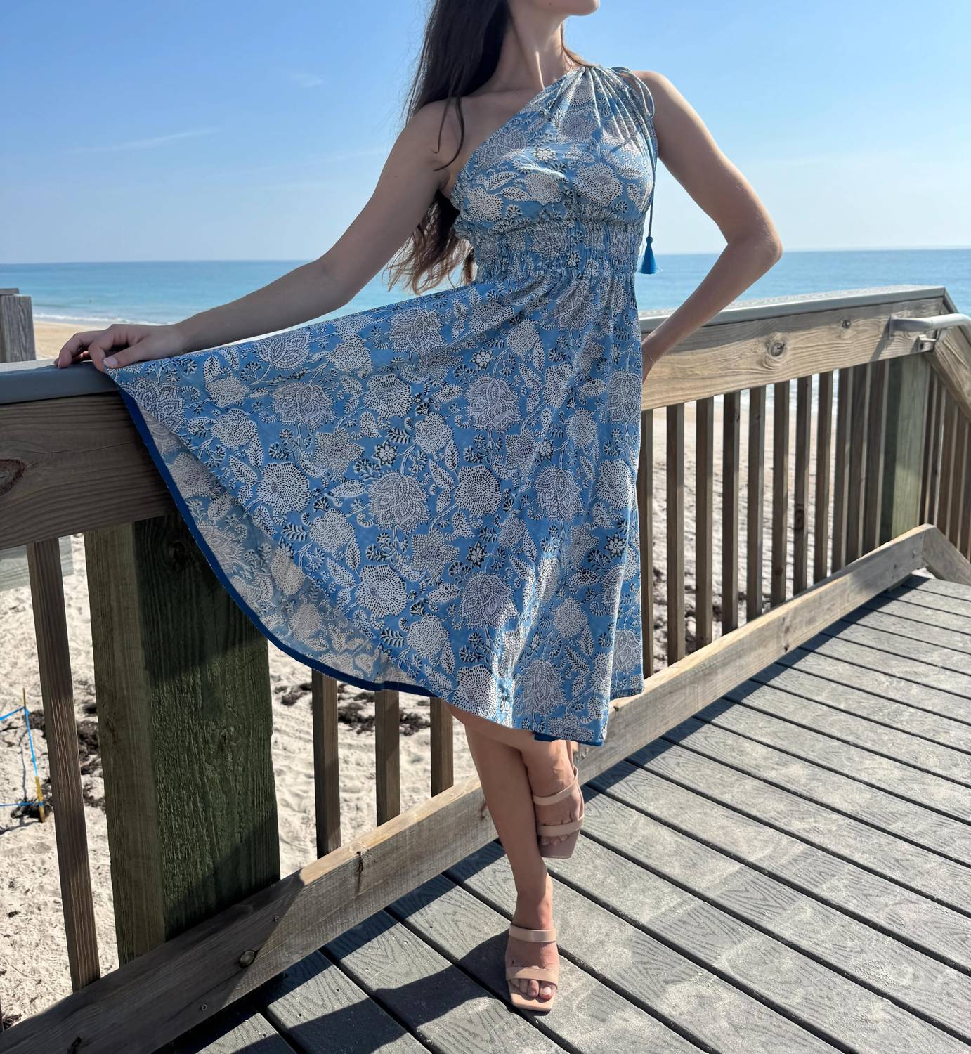 Pick Happy - Women's One Shoulder Goddess Dress