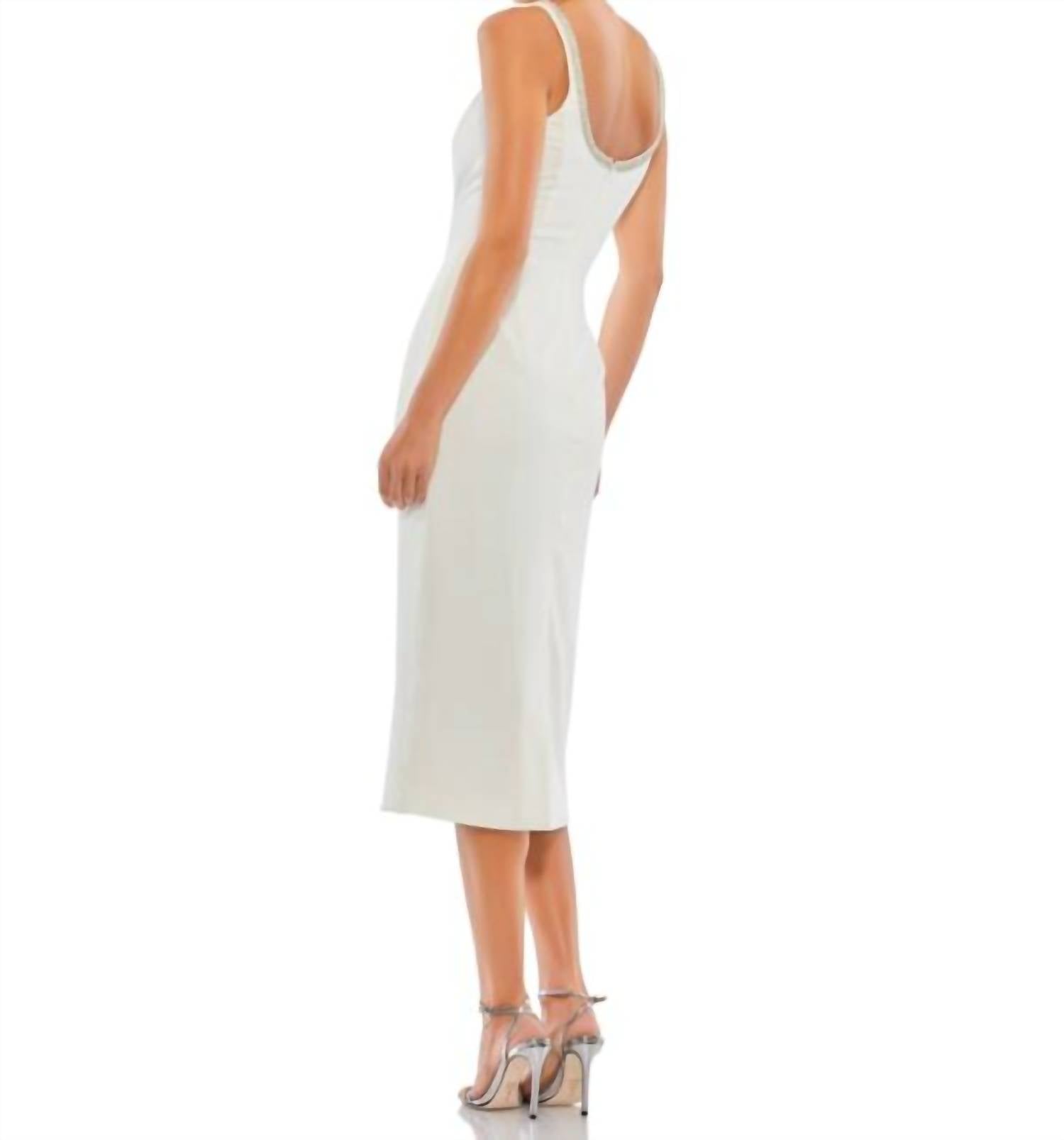 Ieena For Mac Duggal - Embellished Sleeveless Evening Dress