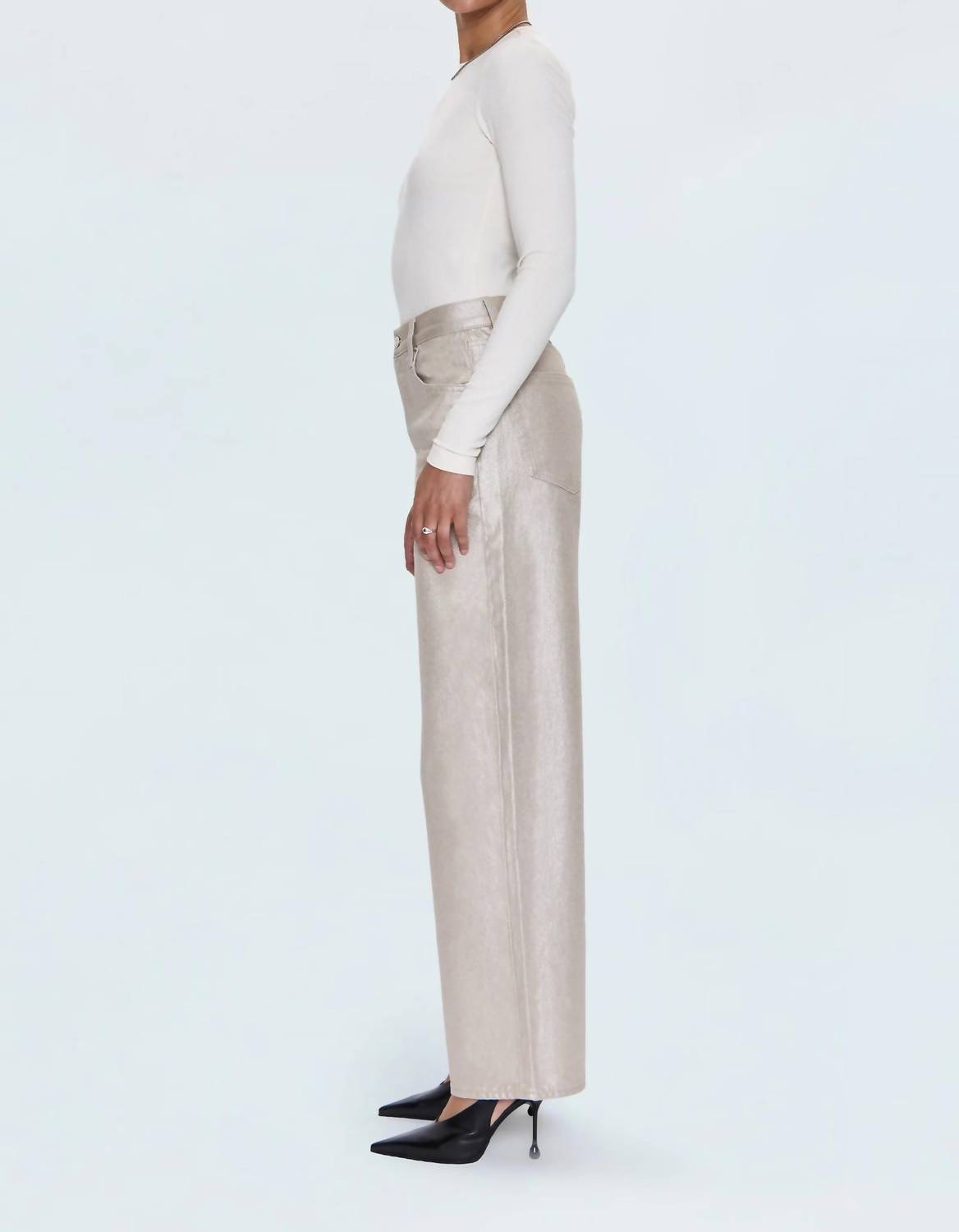 Pistola - Tate High Rise Bowed Leg Jeans