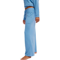 Free People Staycation Lounge Pant in blissful blue - women's pants - detail view