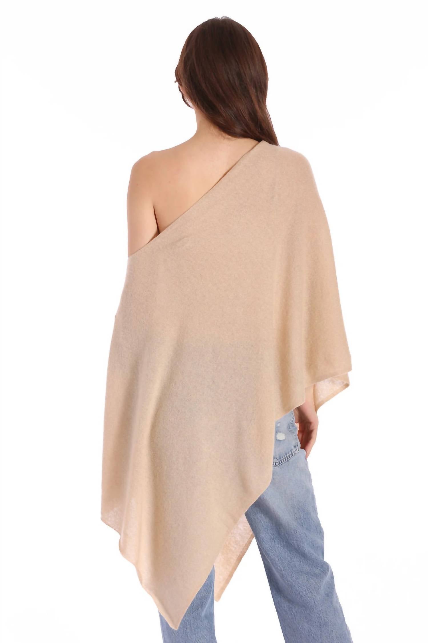 Minnie Rose - Cashmere Ruana Poncho