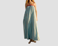 Aston Studio Daya Maxi Dress in cherry stripe - women's dress