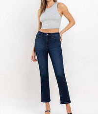 Vervet By Flying Monkey - Emma High Rise Ankle Slim Straight Jeans