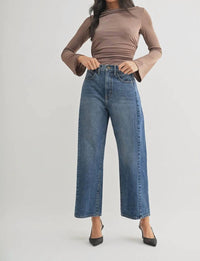 Just Black Denim - Twist Barrel Leg Jeans