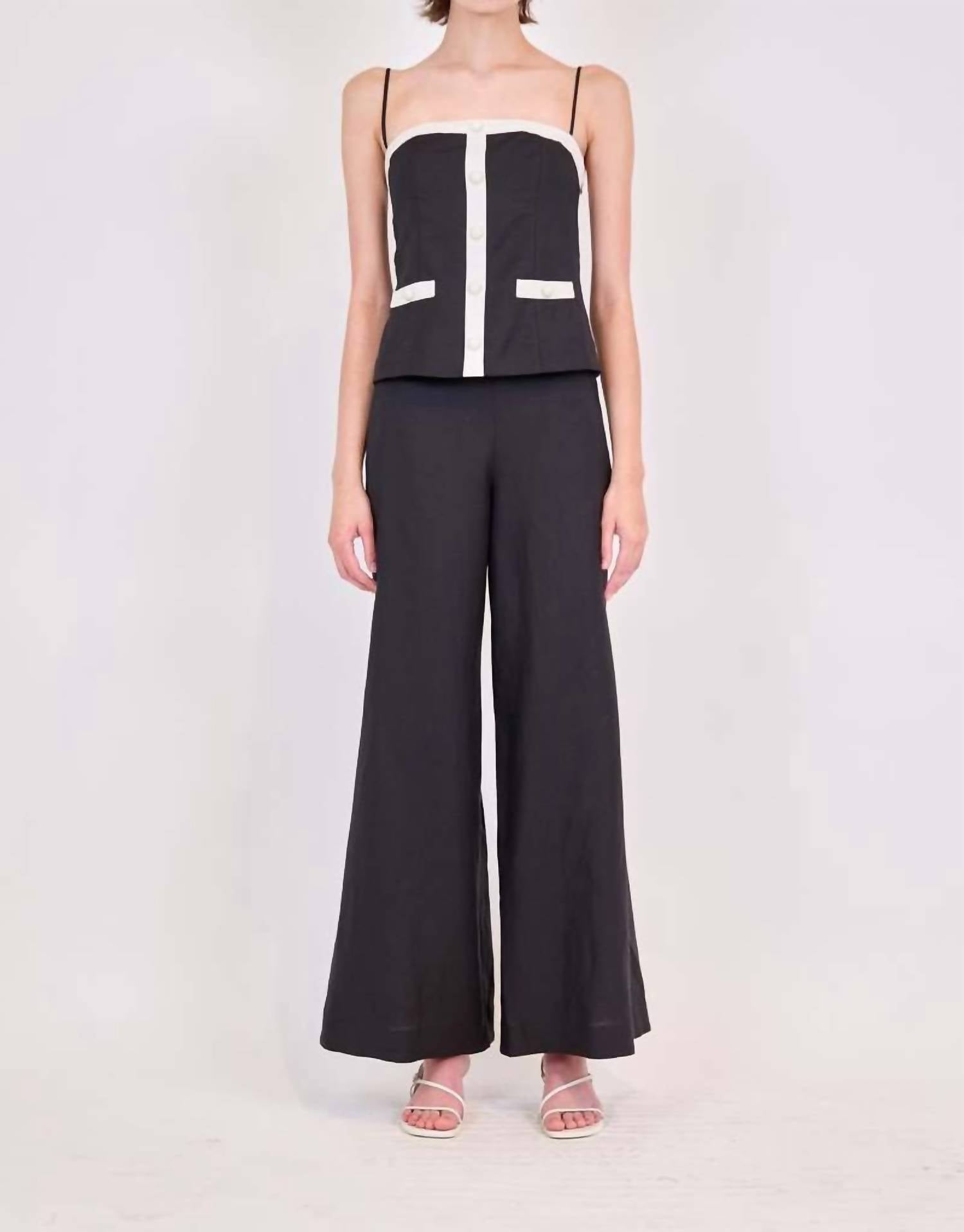Simkhai - Eleanor Button Down Cami Top