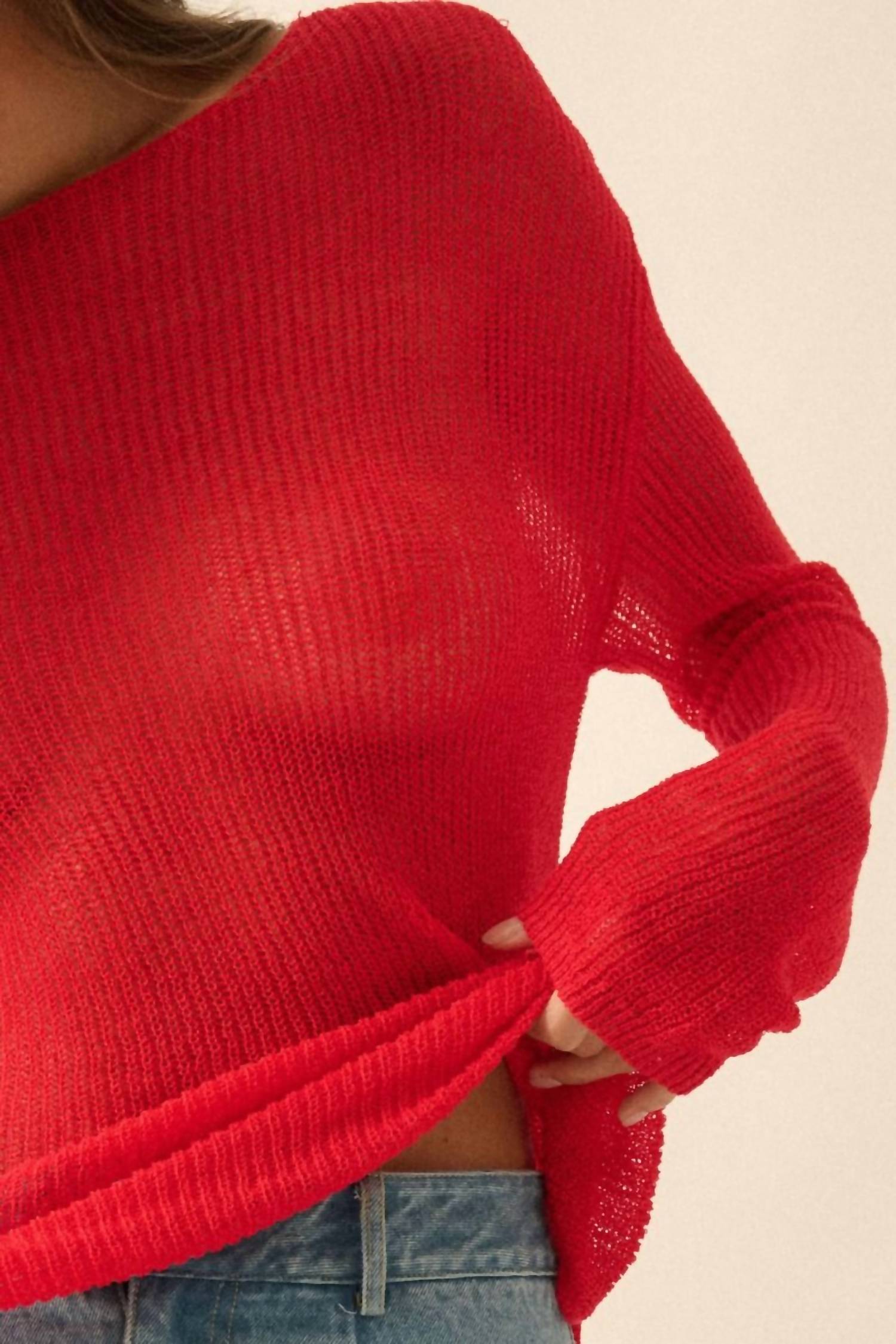 Promesa - All The Stops Pull Over Sweater