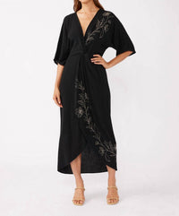 Lovestitch - Front Knot Kimono Dress