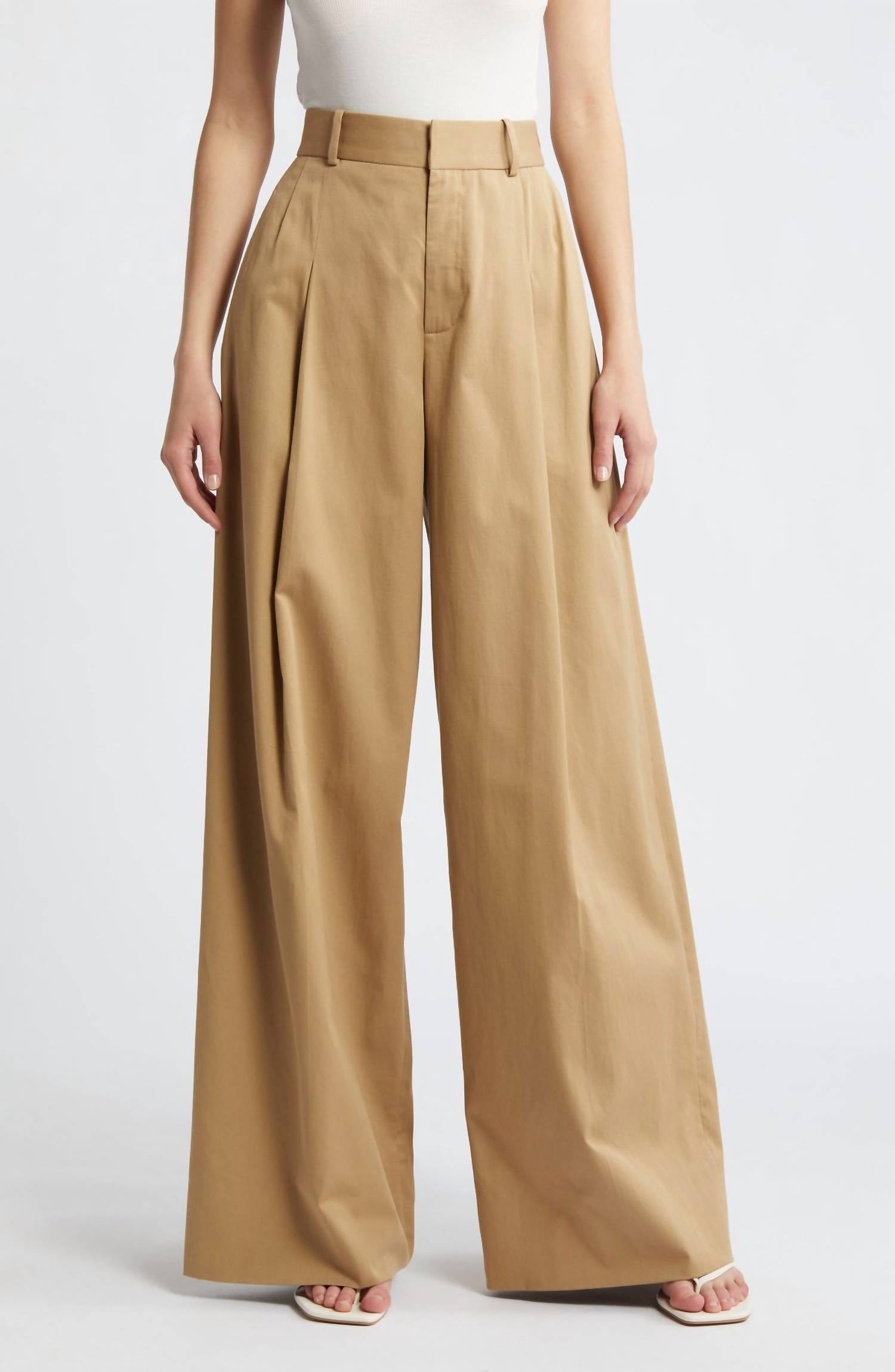 Frame - Pleated Wide Leg Pant