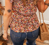 Little Daisy Closet - Felicity Floral Ruffled Top