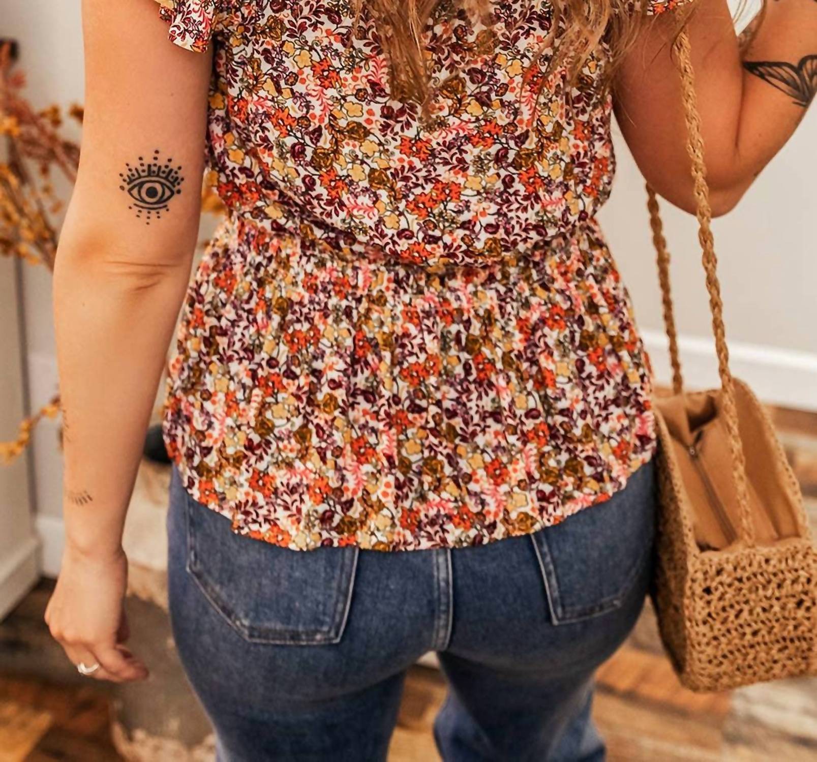 Little Daisy Closet - Felicity Floral Ruffled Top