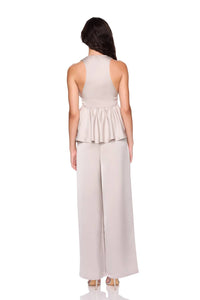 Susana Monaco - Satin Tie Peplum High Low Top