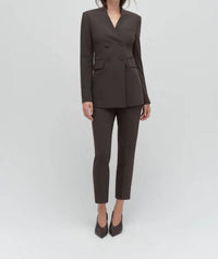 Favorite Daughter The Celeste Blazer in espresso - women's jacket - alternate view