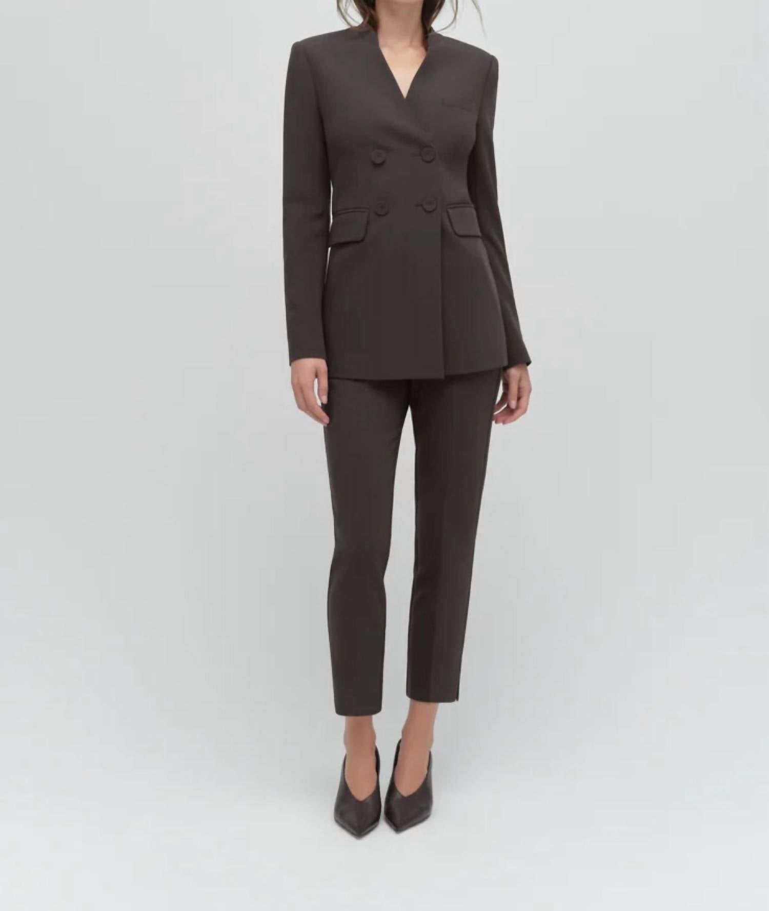 Favorite Daughter The Celeste Blazer in espresso - women's jacket - alternate view