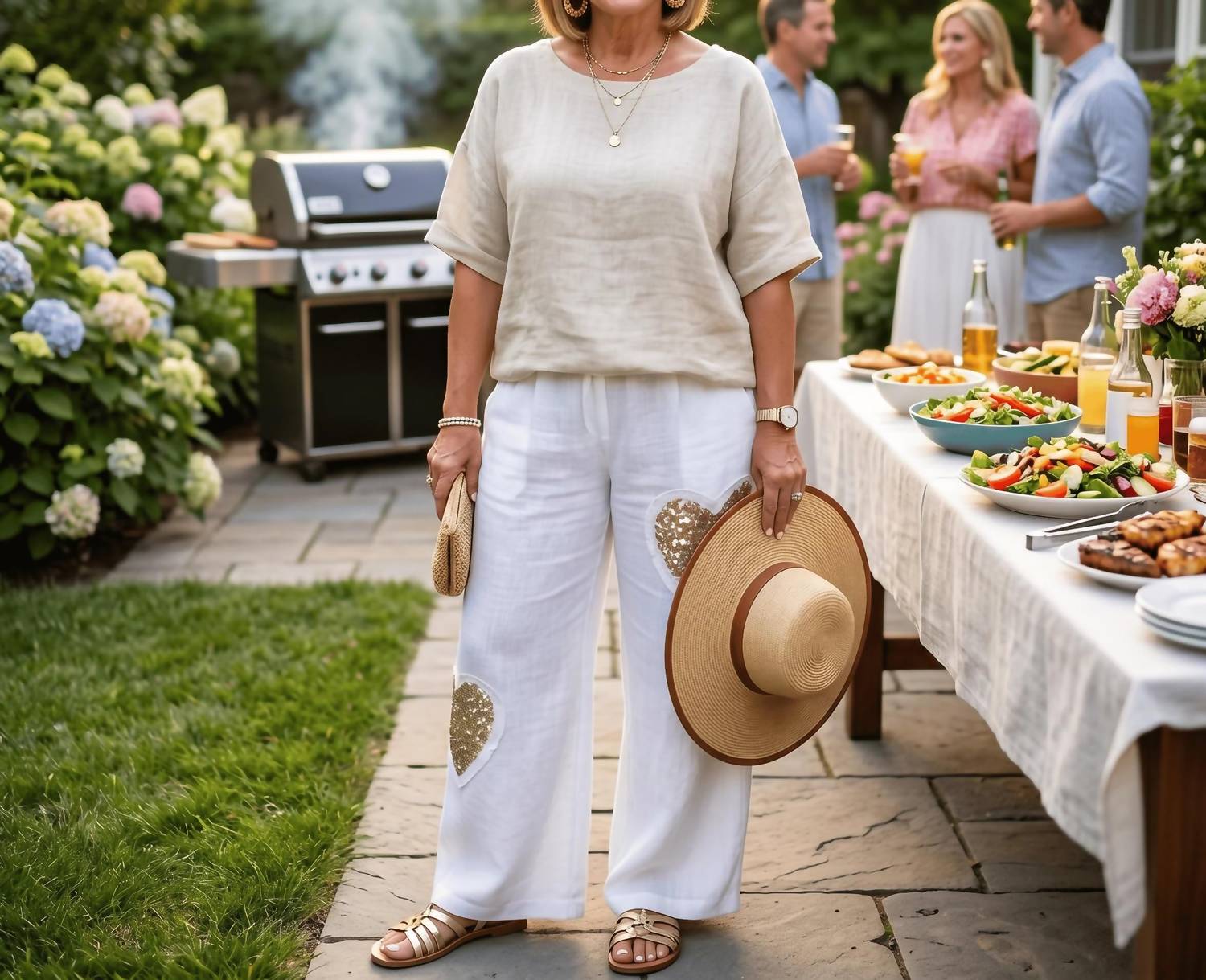 Made In Italy - Elisa Linen Top