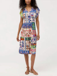 Johnny Was - Janie Favorite Tiered Tea Length Midi Dress