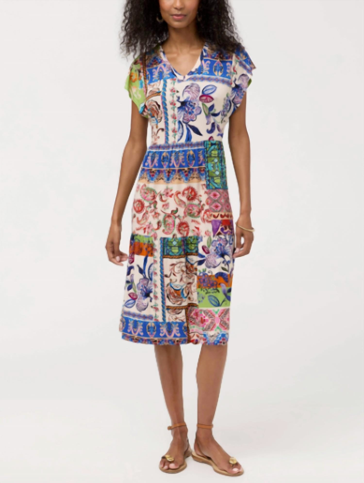 Johnny Was - Janie Favorite Tiered Tea Length Midi Dress