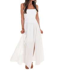 Baby Pink - Fresh Take Ruched Maxi Dress