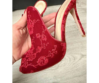 Gianvito Rossi - Women's Shanghai Embroidered Velvet Mules