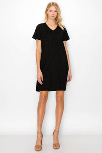 Joh Audrey V-neck Dress With Pockets in black - women's dress - alternate view