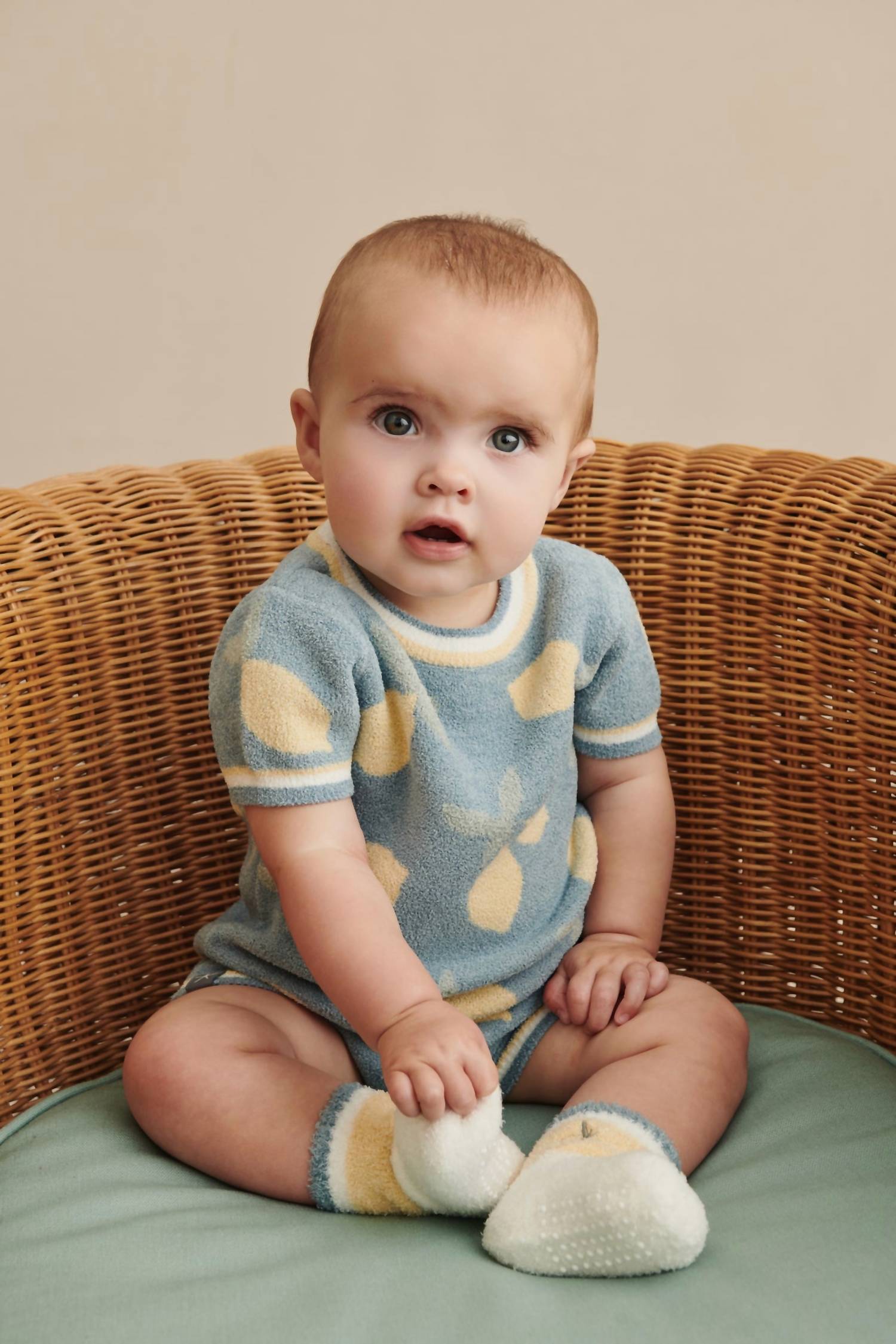 Barefoot Dreams - Baby’s Cozychic Ultra Lite Lemon Onesie