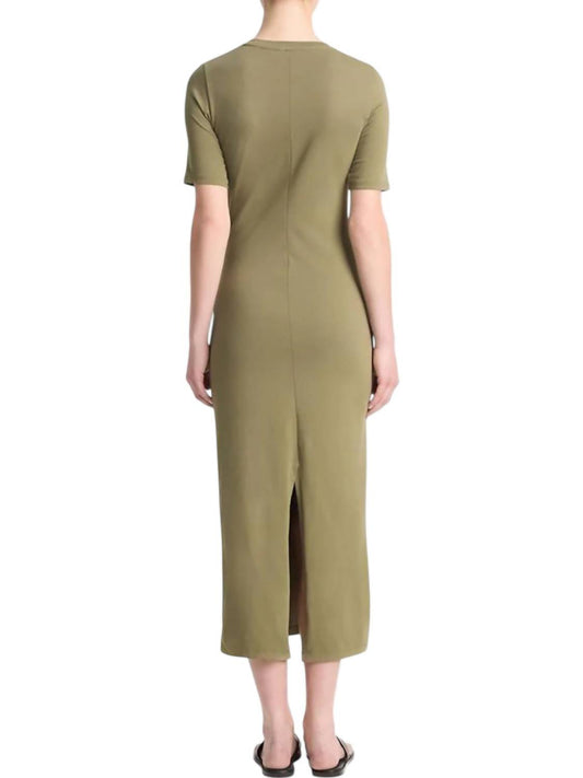 Vince - Pima Cotton-Blend Side-Drape Dress
