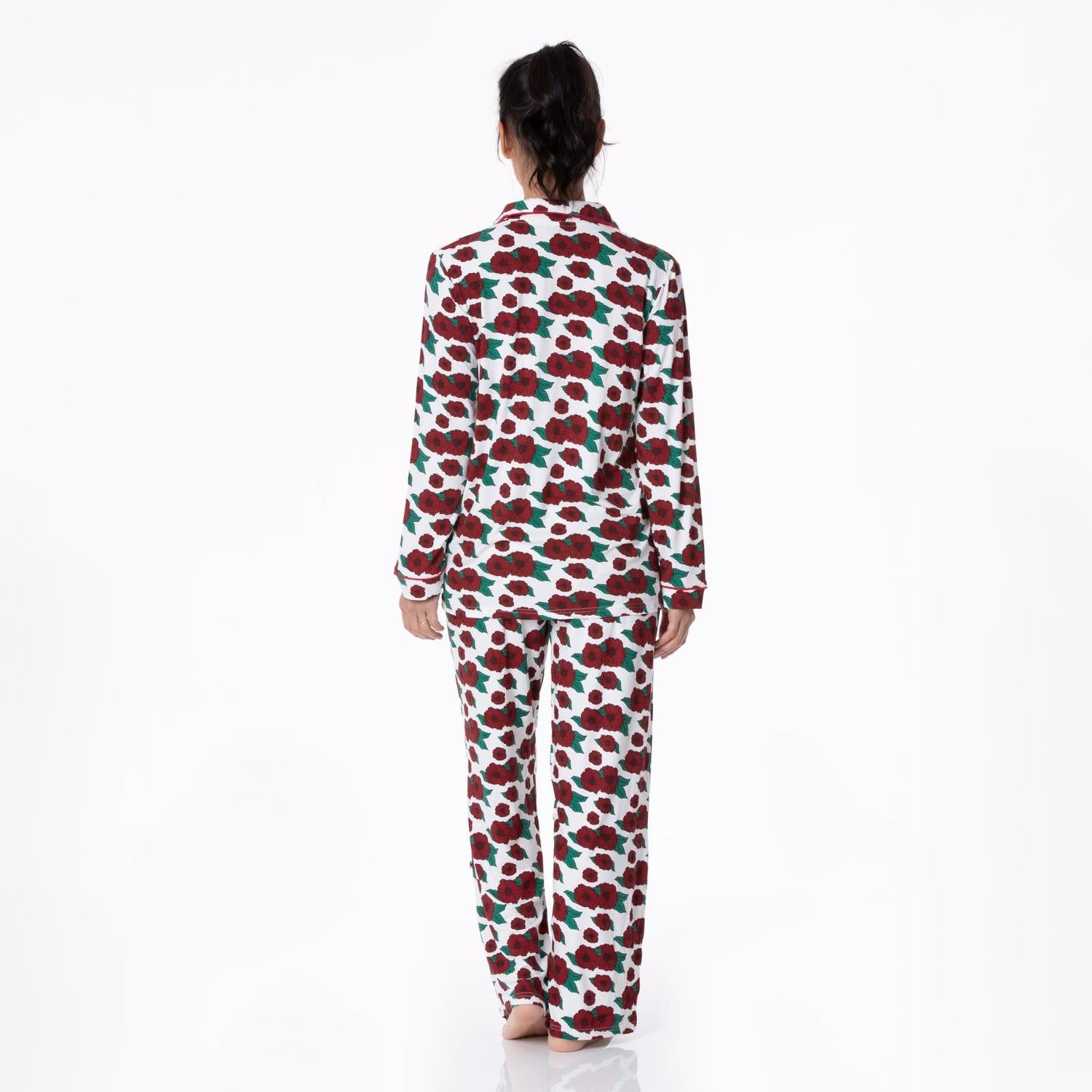 Kickee - Long Sleeve Collared Pajama Set
