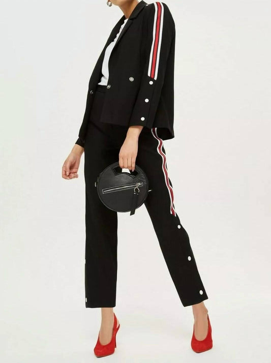 Topshop - Side Stripe Popper Pants