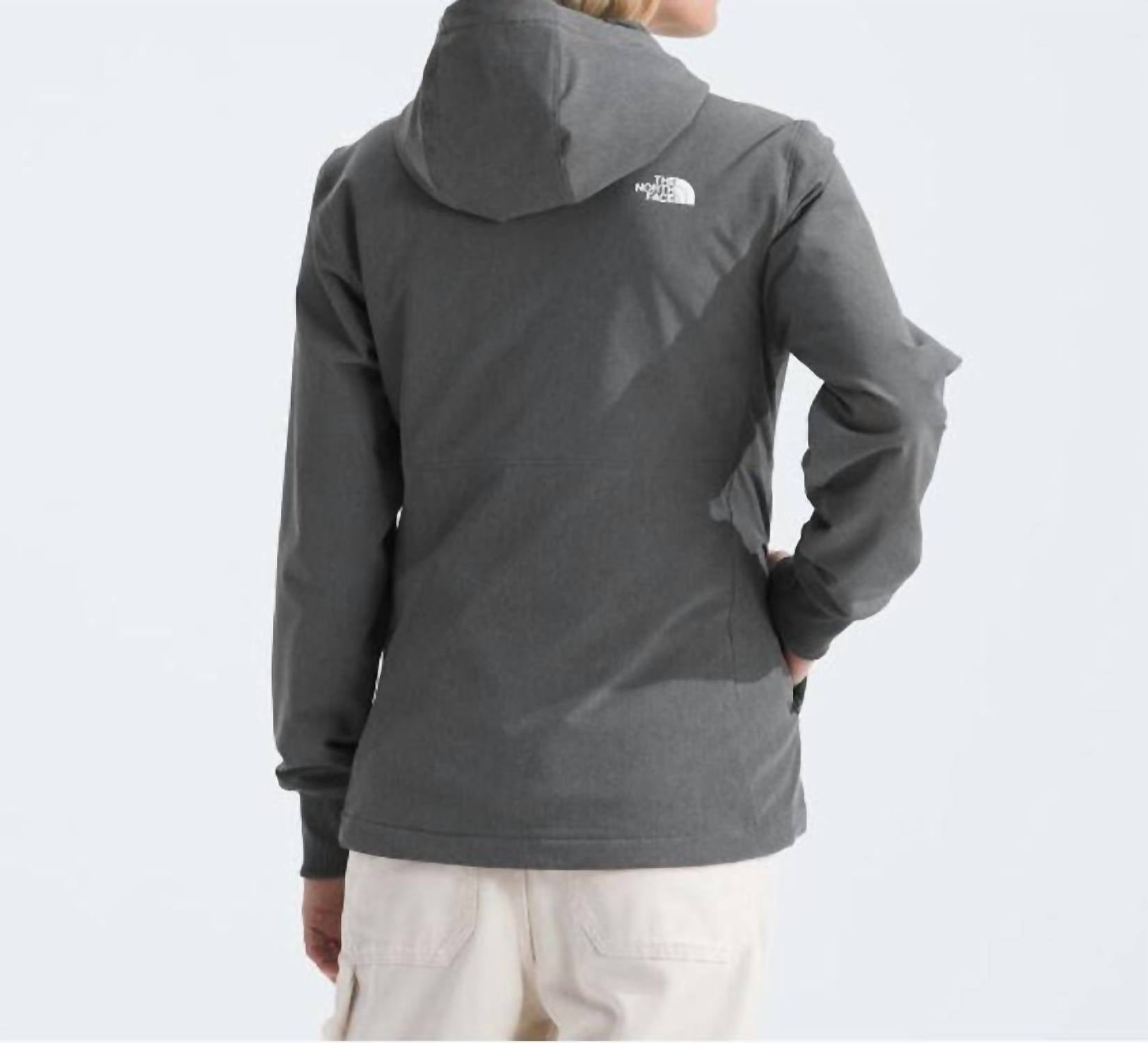 THE NORTH FACE Shelbe Raschel Hoodie in smoked pearl - women's top - alternate view