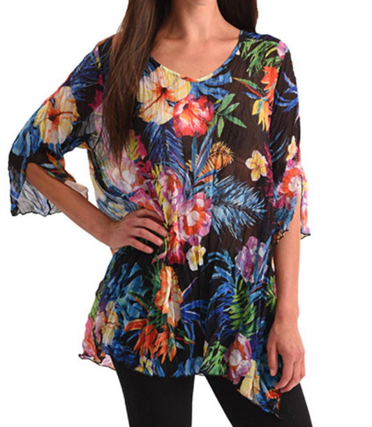 Tropical Paradise 3/4 Sleeve Tunic