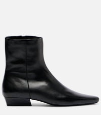 Staud - Women's Wally Leather Flat Ankle Boot