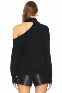 L'Agence - Brixie One Shoulder Turtleneck Top
