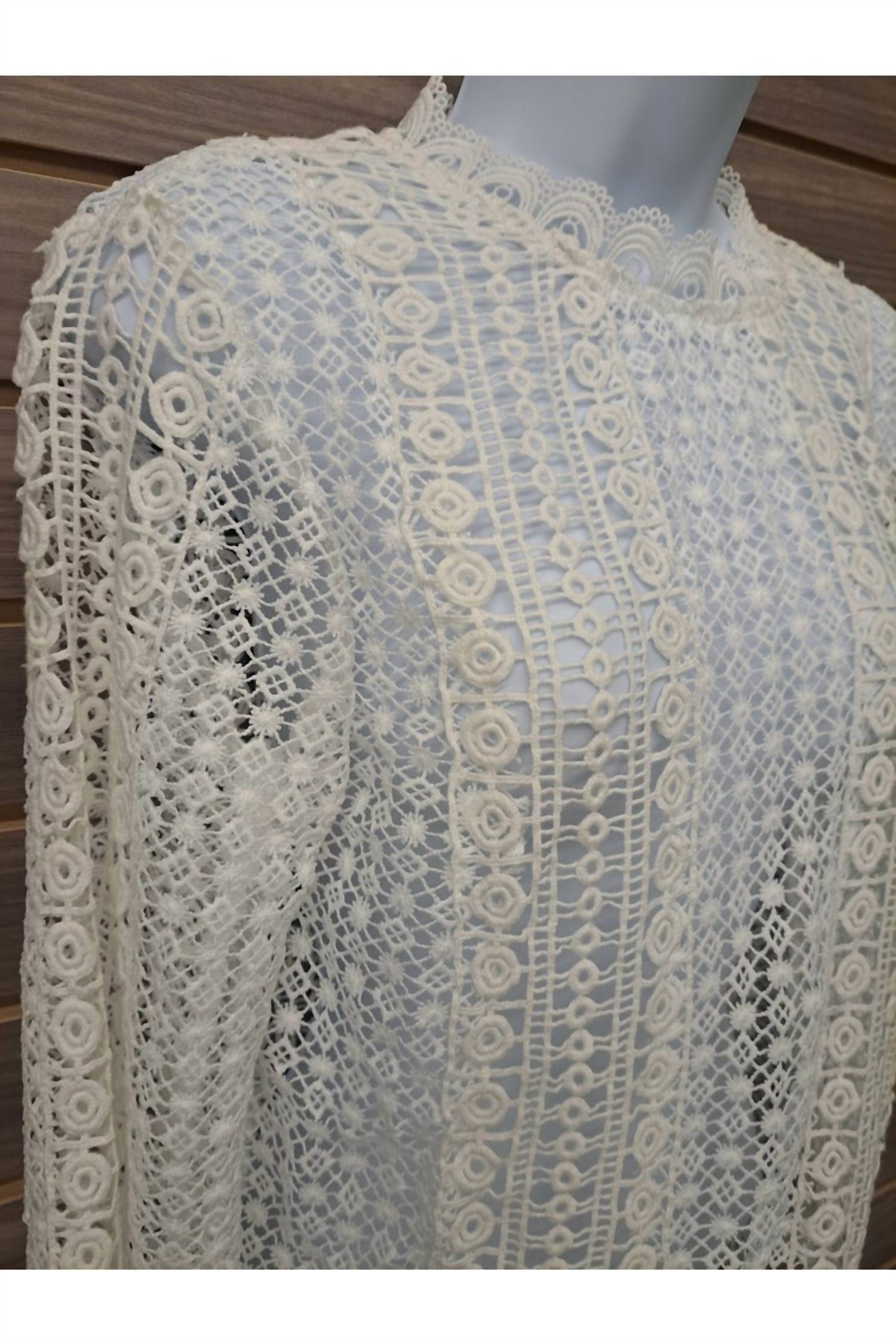 Kate C. - Women's All Over See Thru Lace 1 Button Back