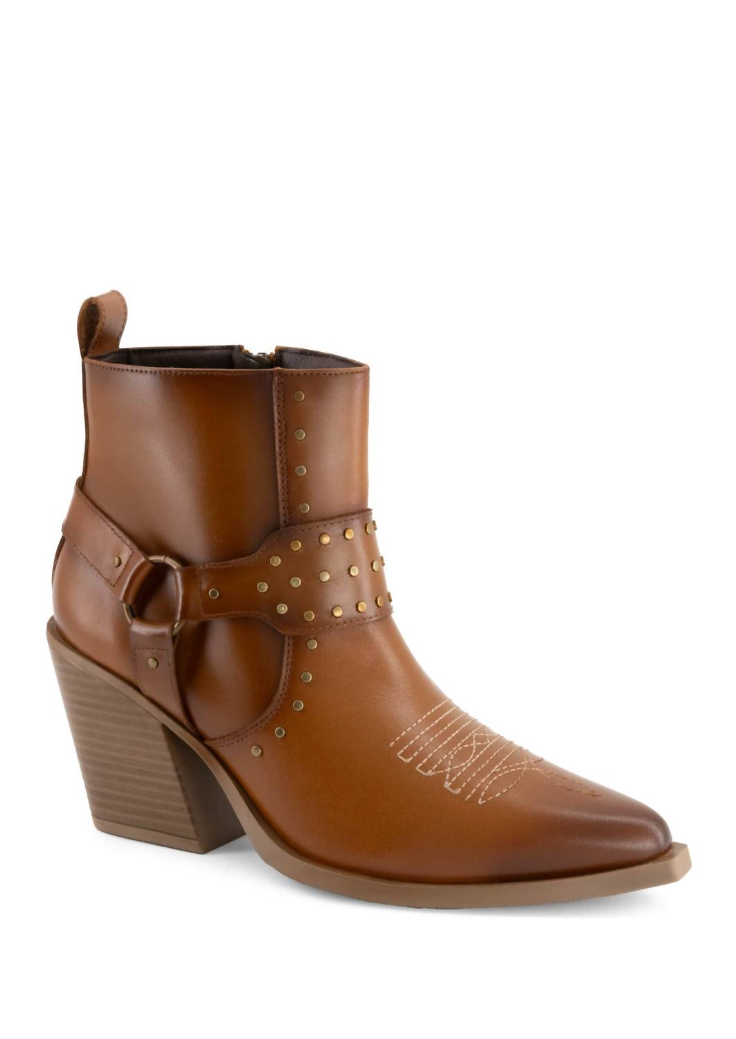 Forastero Women's Leather Ankle Boots in light brown - women's shoe
