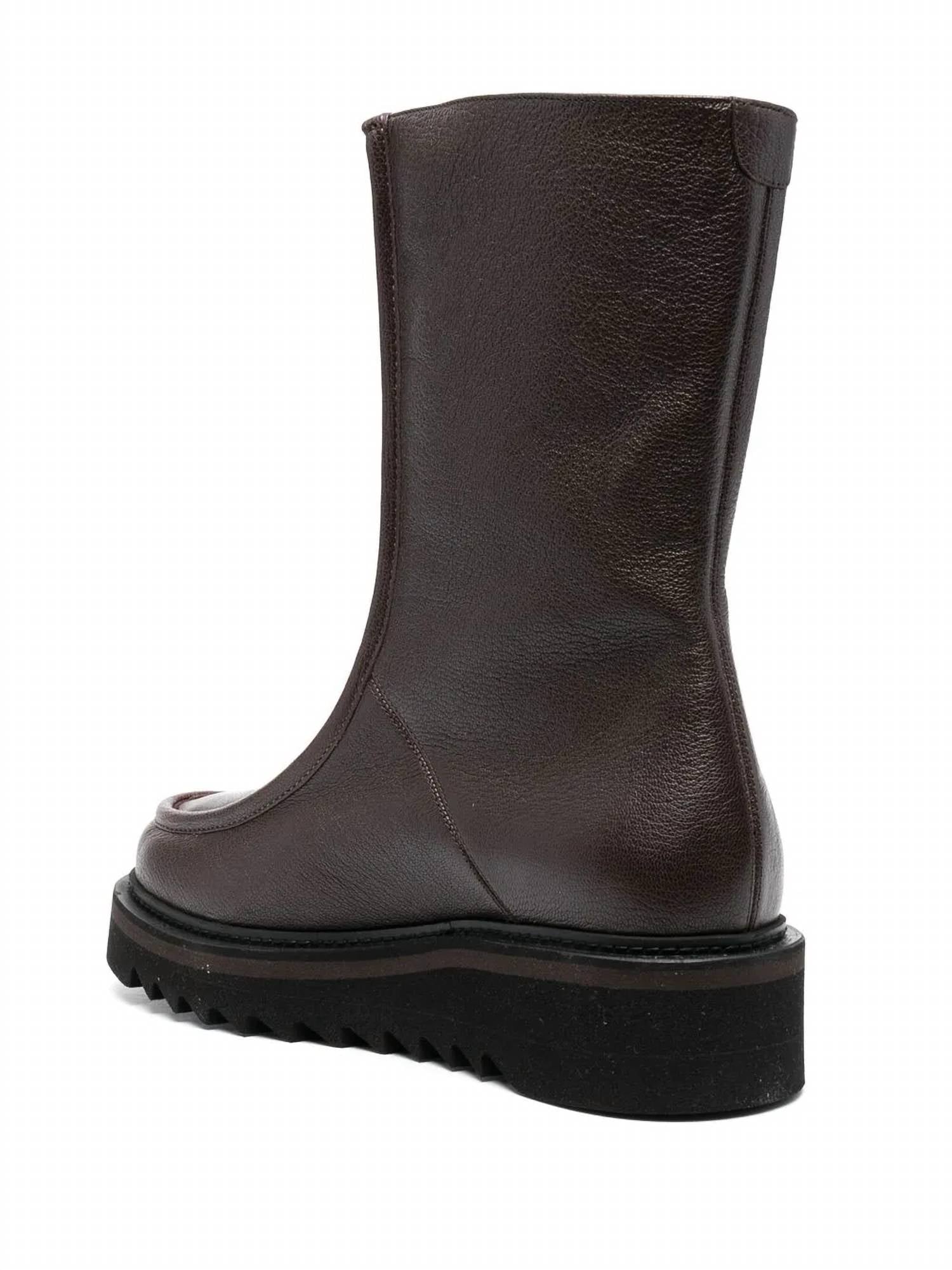 Salvatore Ferragamo Women's Gancini-plaque Ankle Boots in brown - women's shoe - view 204