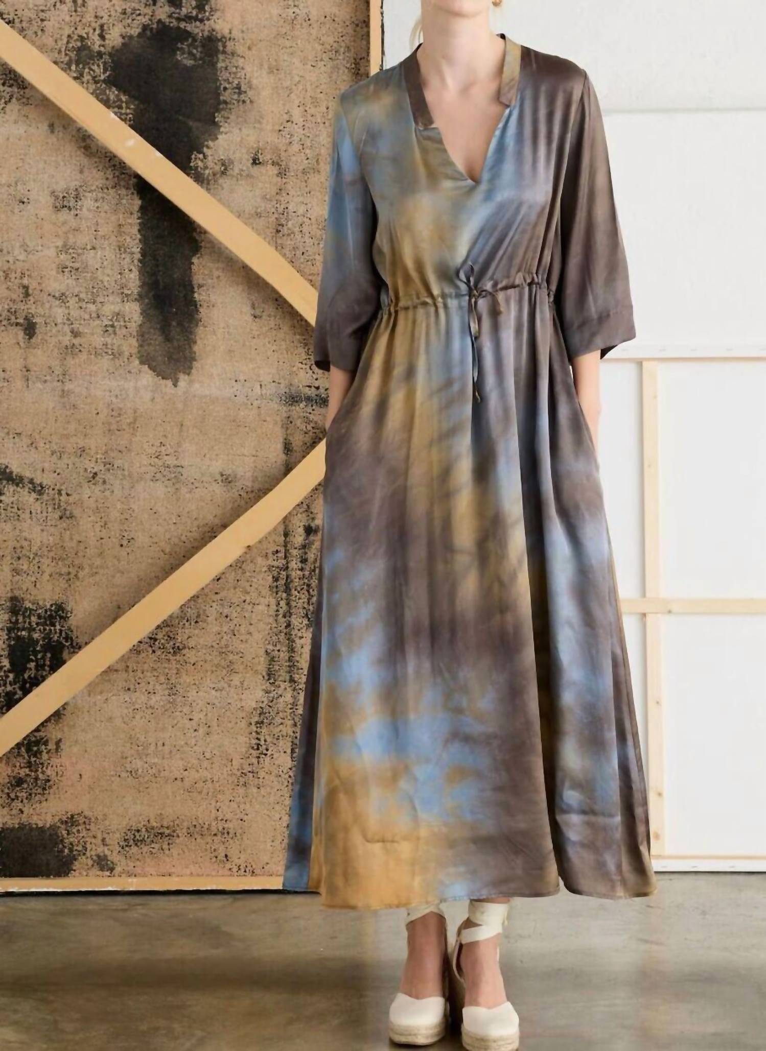 European Culture - Tie Dye Midi Dress