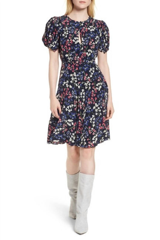 Lewit - Silk Floral A Line Flounce Dress