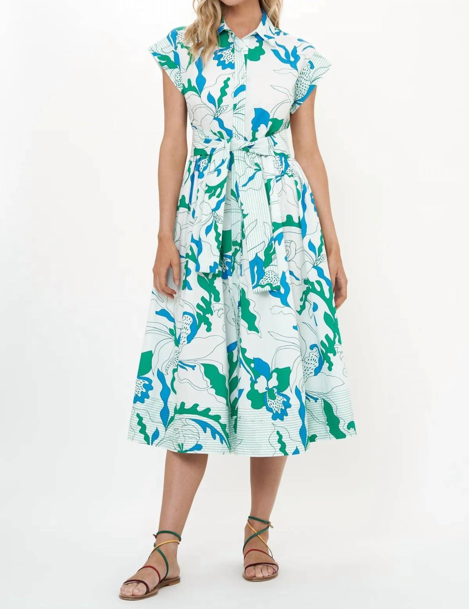 Oliphant - Belted Shirt Dress