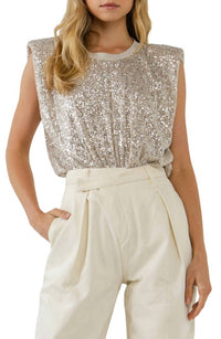 By Together - Sequin Sleeveless Top