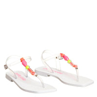 Petite Jolie - Women's Scarlett Beaded T Strap Sandal